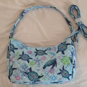 Vera Bradley Blue and Green Sea Turtle Shoulder Bag